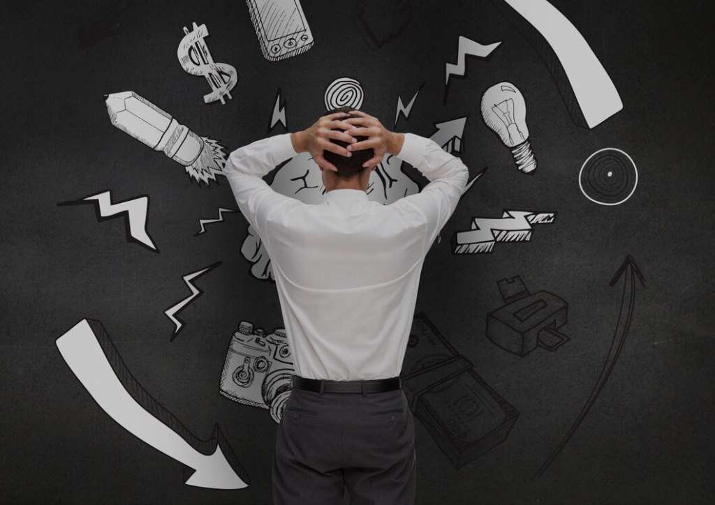 Application pointing worker digital stressed