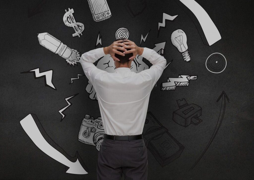 Application pointing worker digital stressed