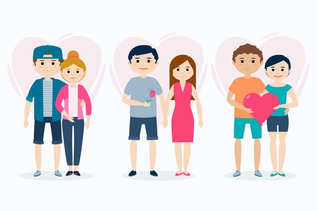 Valentines day couple collection