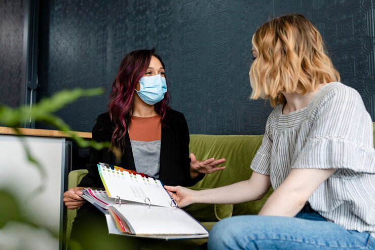 beautician giving beauty consultation 53876 135321 Uncover Mental Health Counseling