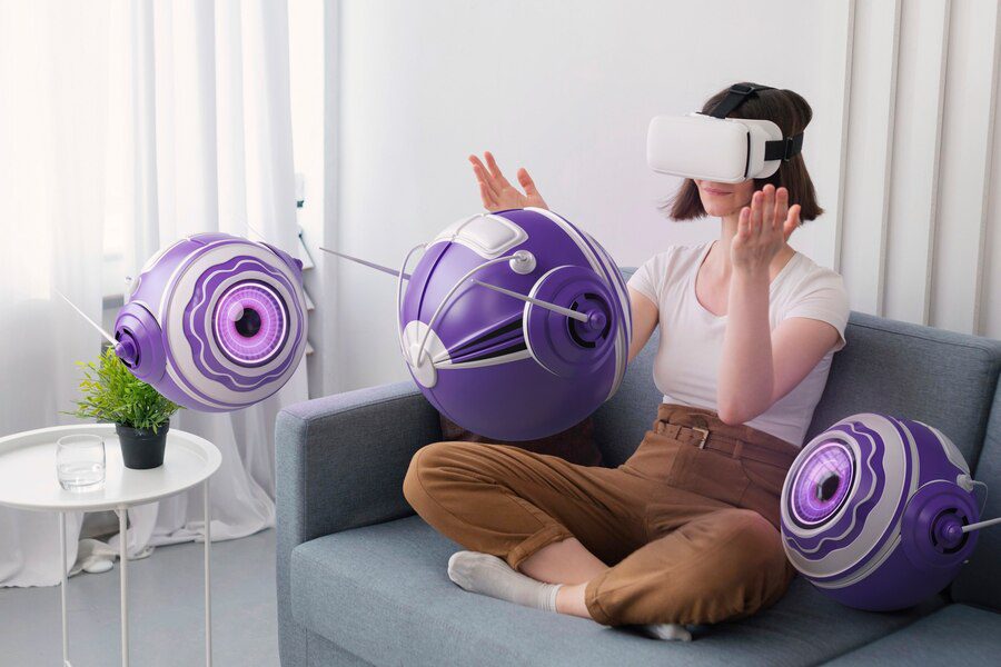 Mind and Body Connection - Big brother surveillance concept composition