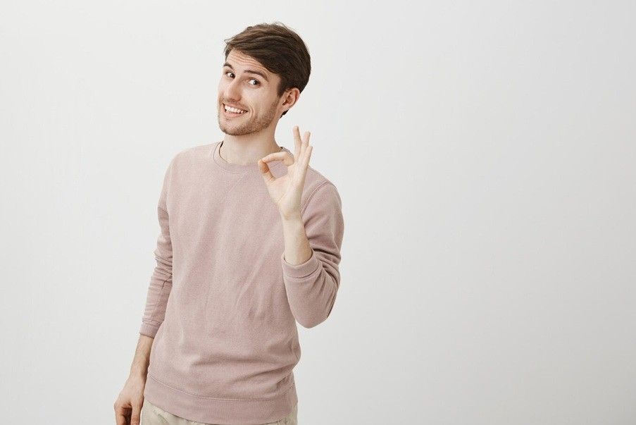 stages of anger a person pleased male customer show okay sign recommend product Uncover Mental Health Counseling