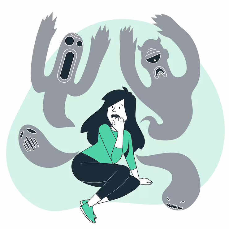 Schizophrenia concept illustration