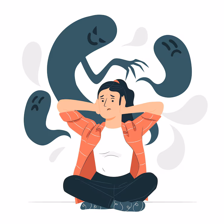 Schizophrenia concept illustration