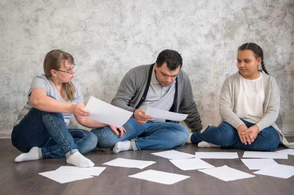Family spending time together