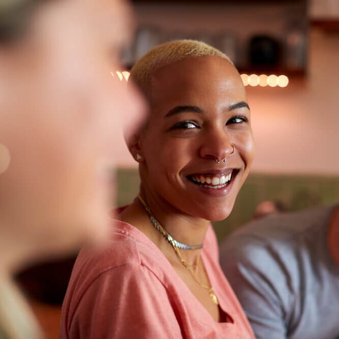 Group Of Friends Meeting At Home