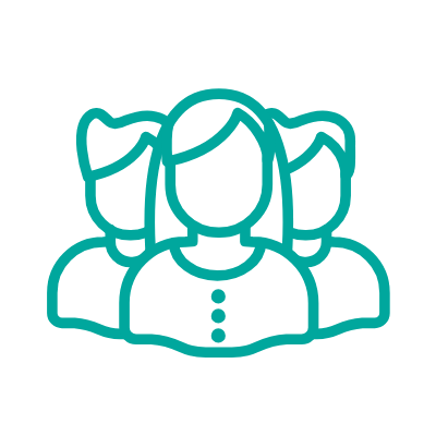 female and two males - Icon