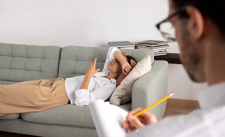 young person with anxiety talking specialist