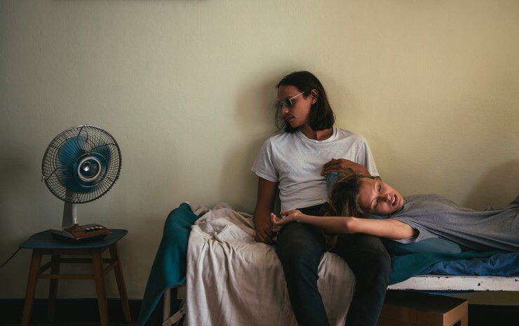 Lovely couple spending quality time together